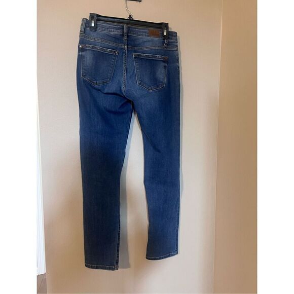 Judy Blue Women’s Size 26 Stretch Skinny Jeans Blue Dark Wash Denim Distressed - Picture 6 of 11